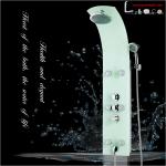 GLS-1203 modern shower panel/faucet panel/toughened glass massage shower set