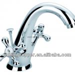 artistic swan basin brass faucets