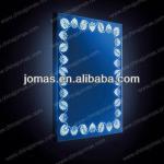 New Design Silver Rectangular LED Backlit Bathroom Mirror