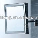 HL-2168 hotel bathroom folding wall-mounted magnifying mirror with light-HL-2168