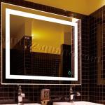Latest Designed Hotel Rectangular Frameless LED Bath Mirror #.LRM8060F