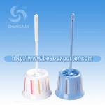 New Plastic toilet brush with holder NO T037