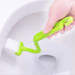2083 family bathroom toilet / Japanese curved handle cleaning brush / V-type dead inside the toilet brush