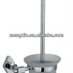 Zhejiang Hangzhou Newest Superior bathroom accessories,brass and chrome polish unique glass toilet brush and holder