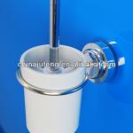 Metal ring decorative toilet brush holder-