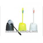 Plastic toliet brush with holder