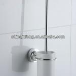 Suction cup toilet brush with holder