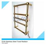 PVD gold-plated heated towel rack