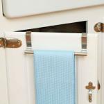 Stainless steel towel rack over the door, towel rail over the cabinet towel bar