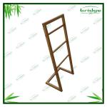 Bamboo standing bathroom towel rack