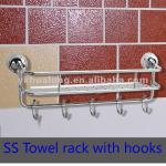 Stainless steel towel hooks/ towel rack with hook/wall-mounted towel hook