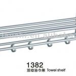 sky aluminum double towel shelf Towel Shelf with hooks