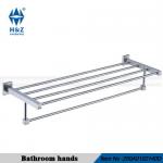 Double deck stainless steel towel rack