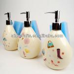 ceramic kitchen soap dispenser with scouring sponge