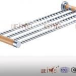 chrome plated brass towel bar with ruby