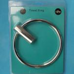 Bathroom accessories chrome plastic bathroom towel ring