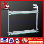 Double towel bar glasses shelf AX006