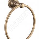 antique brush nickel brass towel ring for bathroom