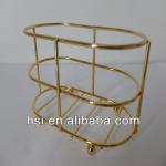 hot sell golen plating ellipse bath rack