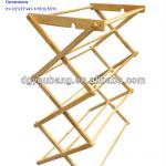 Solid rubberwood standing clothes drying rack / clotheshorses