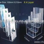 Glass or acrylic brochure shelf