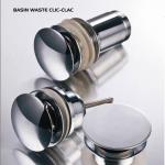 brass basin waste clic-clac