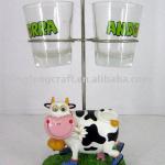 Polyresin Cow Cup Holder Decoration Craft