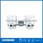double glass cup holder