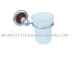 Glass Toothbrush Cup &amp; Holder