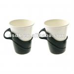6pcs disposable plastic paper cup mug holder heat cold insulation