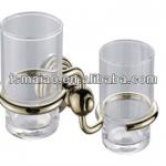 brass double glass tumbler holder (8308G) (similar to Caroma)