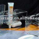 acrylic organizer for cup and toothbrush