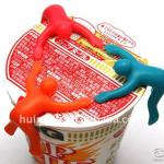 Changing Color Cupmen one cup lid holder Instant Noodle partner Novelty Mobile Holder