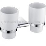 Bathroom double cup glasses holder