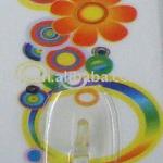 sunflower and rainbow background with transparent hook/hanging hook