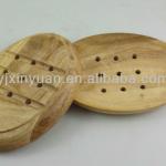 NEW acacia natural wood soap dish