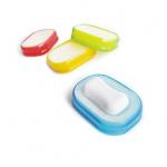 Coloured O2 Shaped Multi-function Soap Dish with Sponge