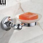 new design big base zinc chrome bathroom accessories set soap holder 20039-2