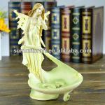 custom resin sanitary ware soap dish with lady figure