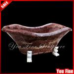 Classical handcarved freestanding natural stone bathtub