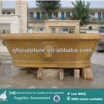 Handcarved Marble Bathtub with Lion Head