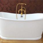 66&quot; cast iron bathtub with steel outside NH-1008-10-steel