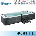 2013 New fashion luxury multifunction freestanding acrylic pools hot tub for massage &amp;swim /whirlpool swim spa (SF8A060)