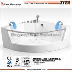 tempered glass front skirt massage acrylic bathtub