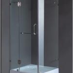 square shape hinge shower glass room