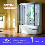 Hot Selling Rectangle Massage bathroom Shower steam room with bath