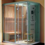new style luxury multi-function 8mm tempered glass steam sauna shower room M-A6062