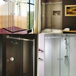 Frameless Shower glass doors for Eolo Shower System - New by Carbone