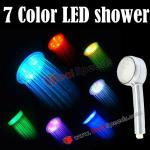 Colorful Bathroom Shower Head!RGB Color 8-LED Digital Water Temperature Visualizer Shower Head
