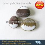 shower room decorative color pebbles